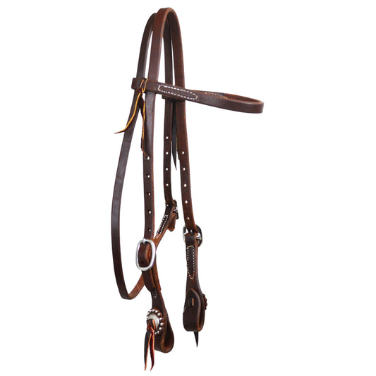 5/8" Browband Headstall (Concho and Rosettes)