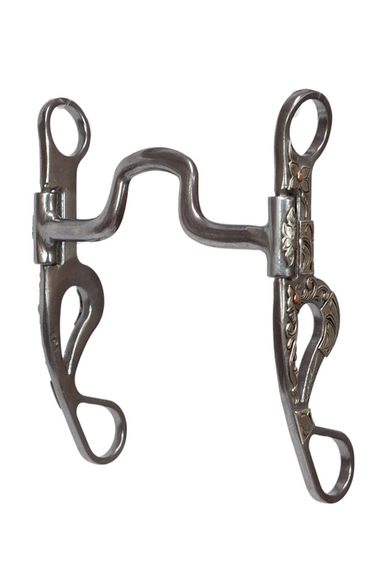 Tyler Silver Floral Shank - Square Port Bit