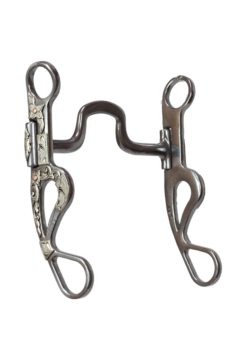 Tyler Silver Floral Shank - Square Port Bit