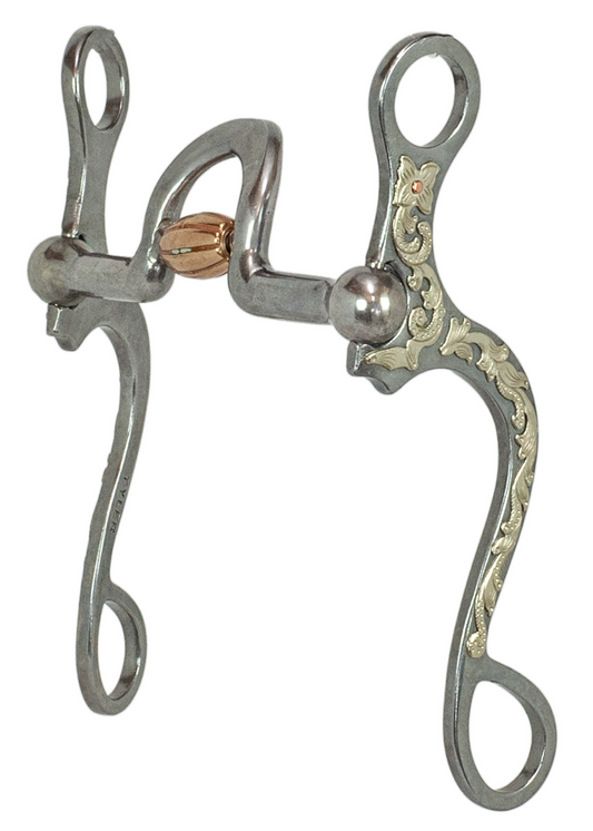 Tyler Chrome Floral Flat Shank - Short Spoon Bit