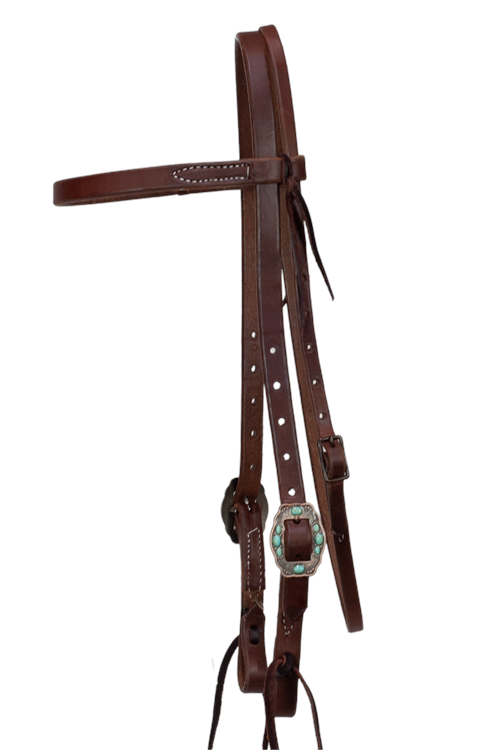 3/4" Browband Headstall with Double Fancy Buckles