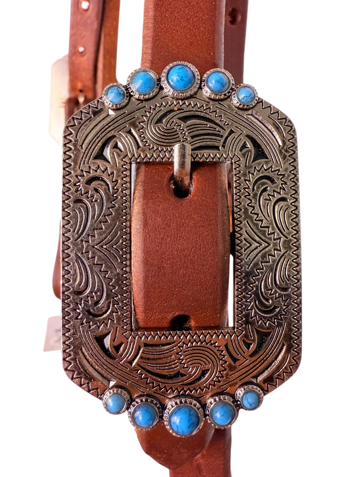 3/4” Browband Double Fancy Buckle Headstall