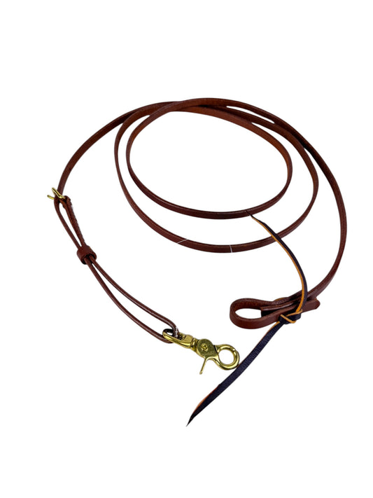 1/2" Adjustable Oiled Harness Leather Roping Rein