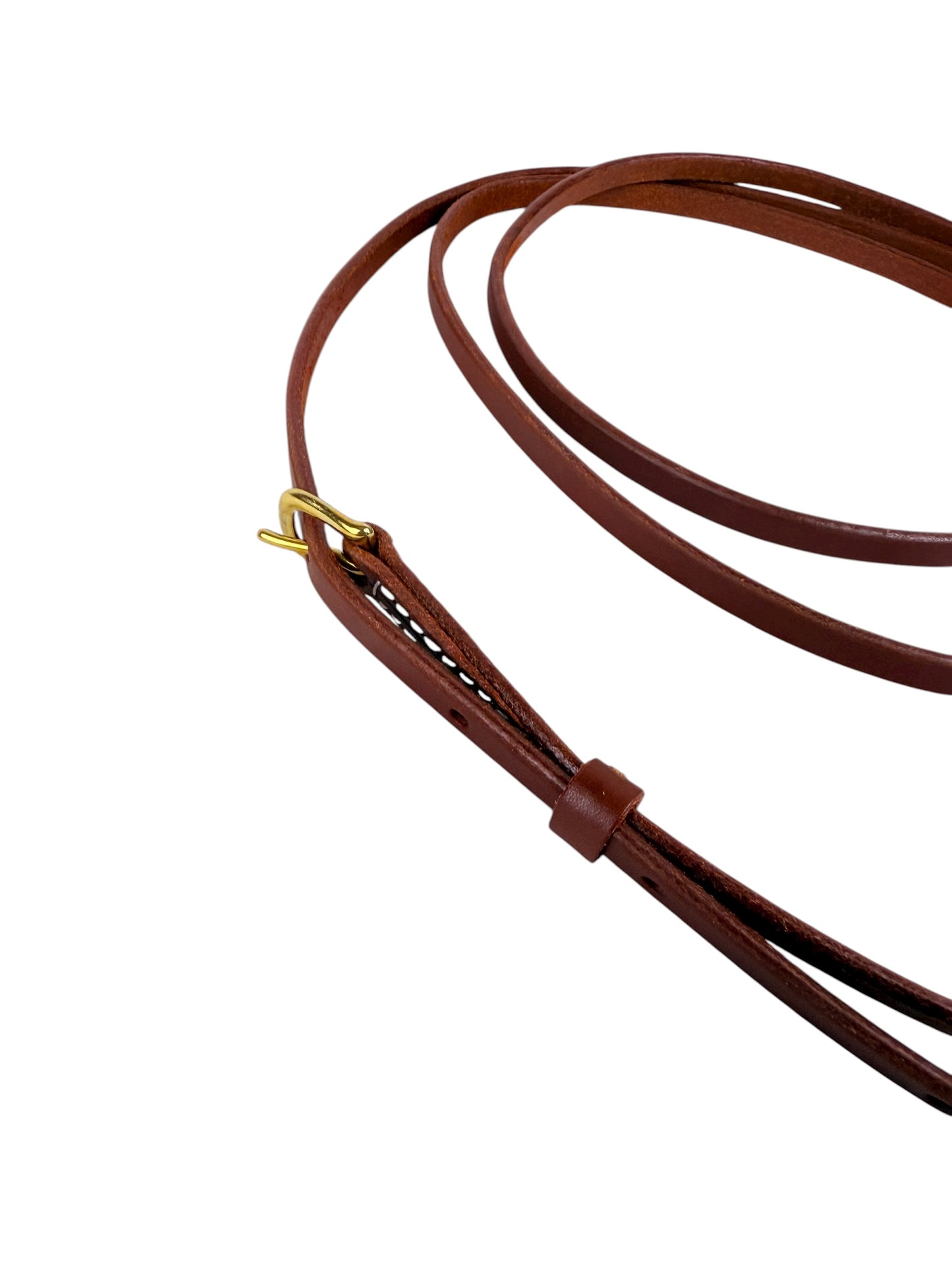 1/2" Adjustable Oiled Harness Leather Roping Rein