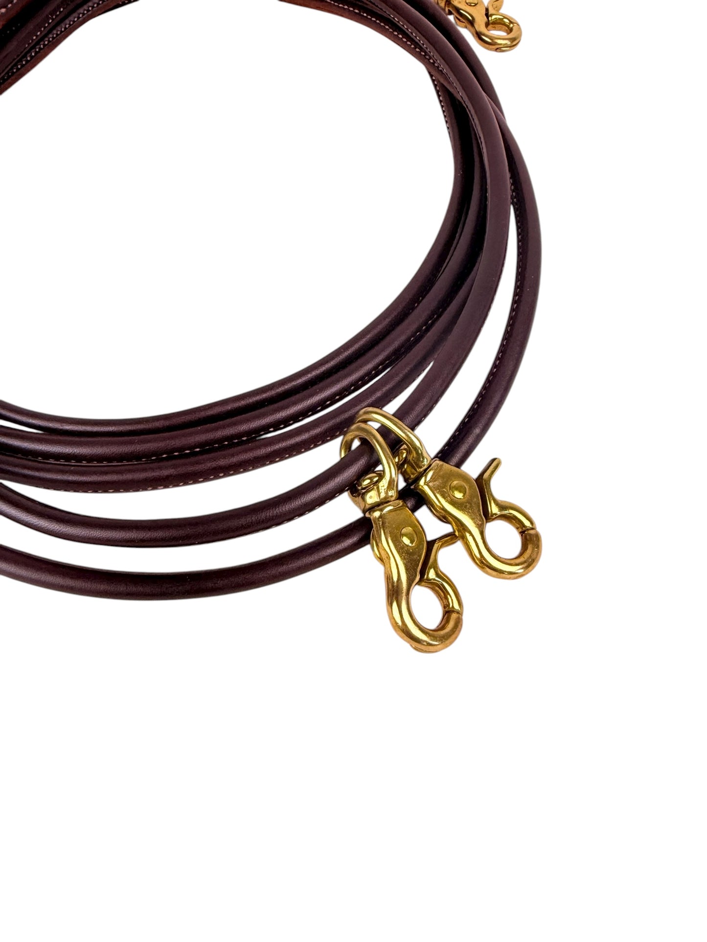 Rolled Oiled Harness Leather Draw Reins