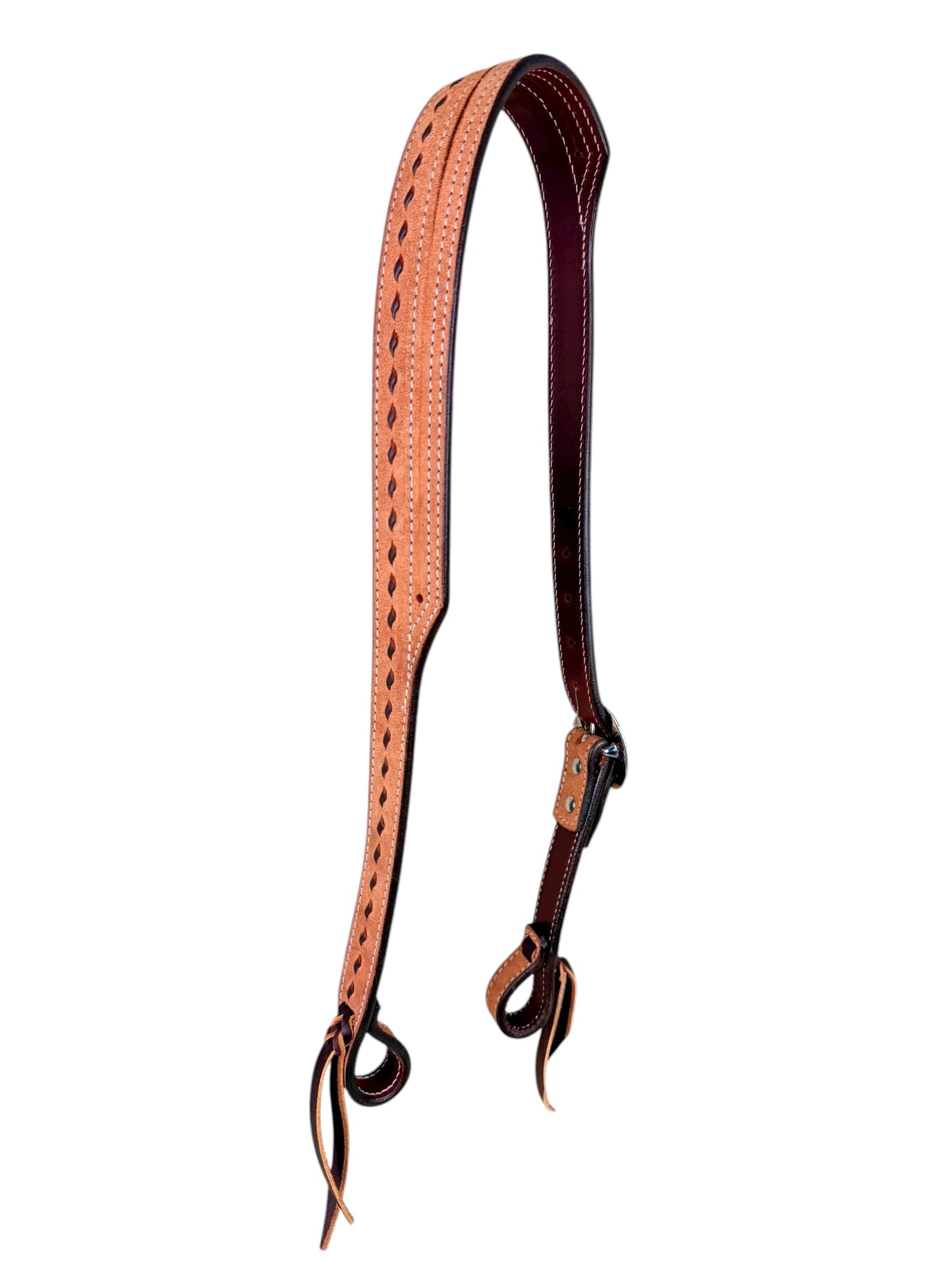 Roughout Buck Stitch Slit Ear Headstall