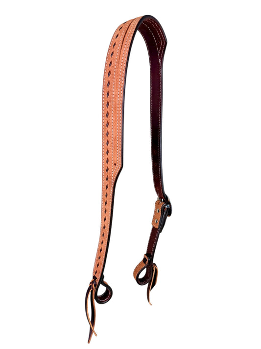 Roughout Buck Stitch Slit Ear Headstall