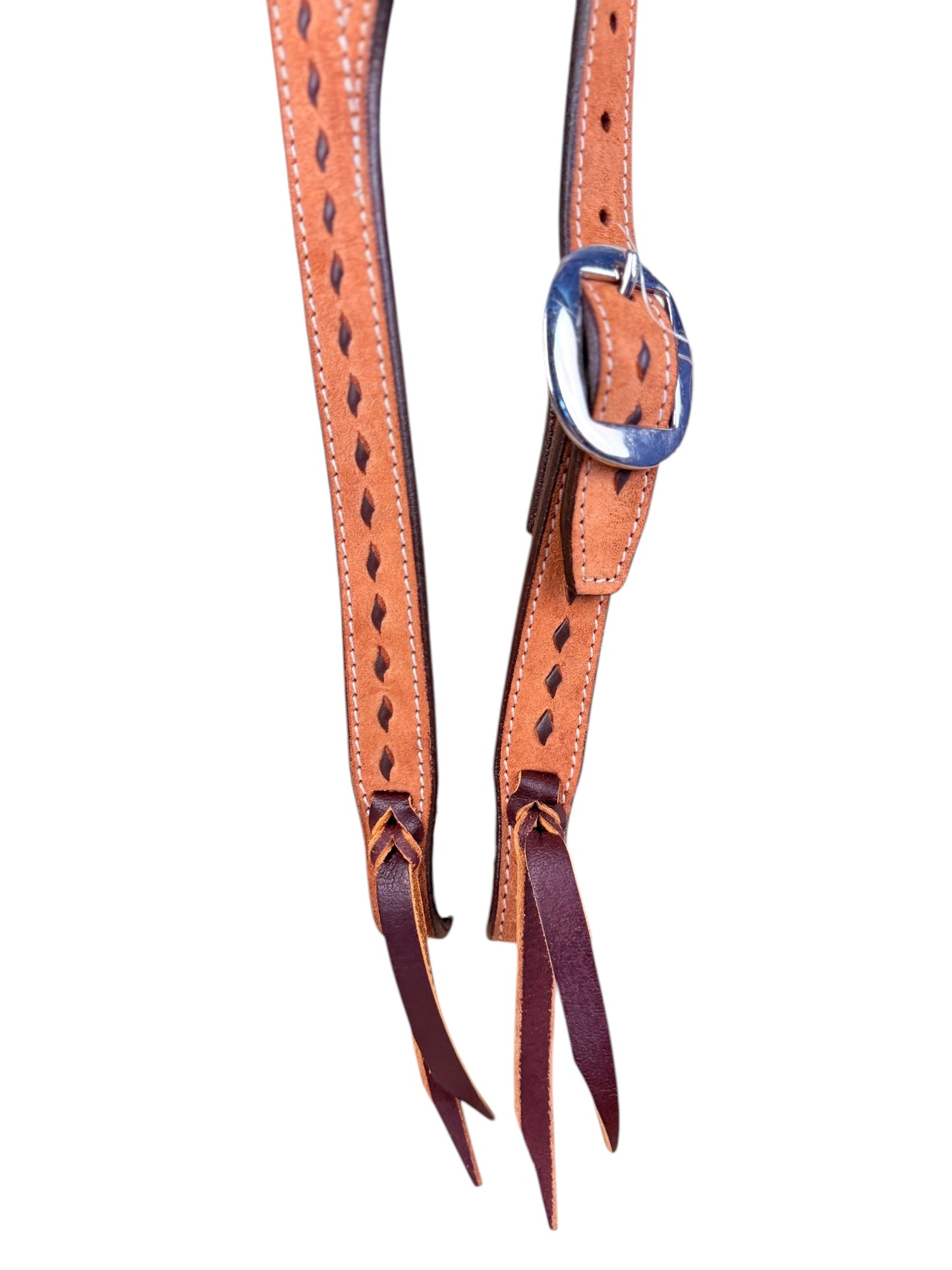 Roughout Buck Stitch Slit Ear Headstall