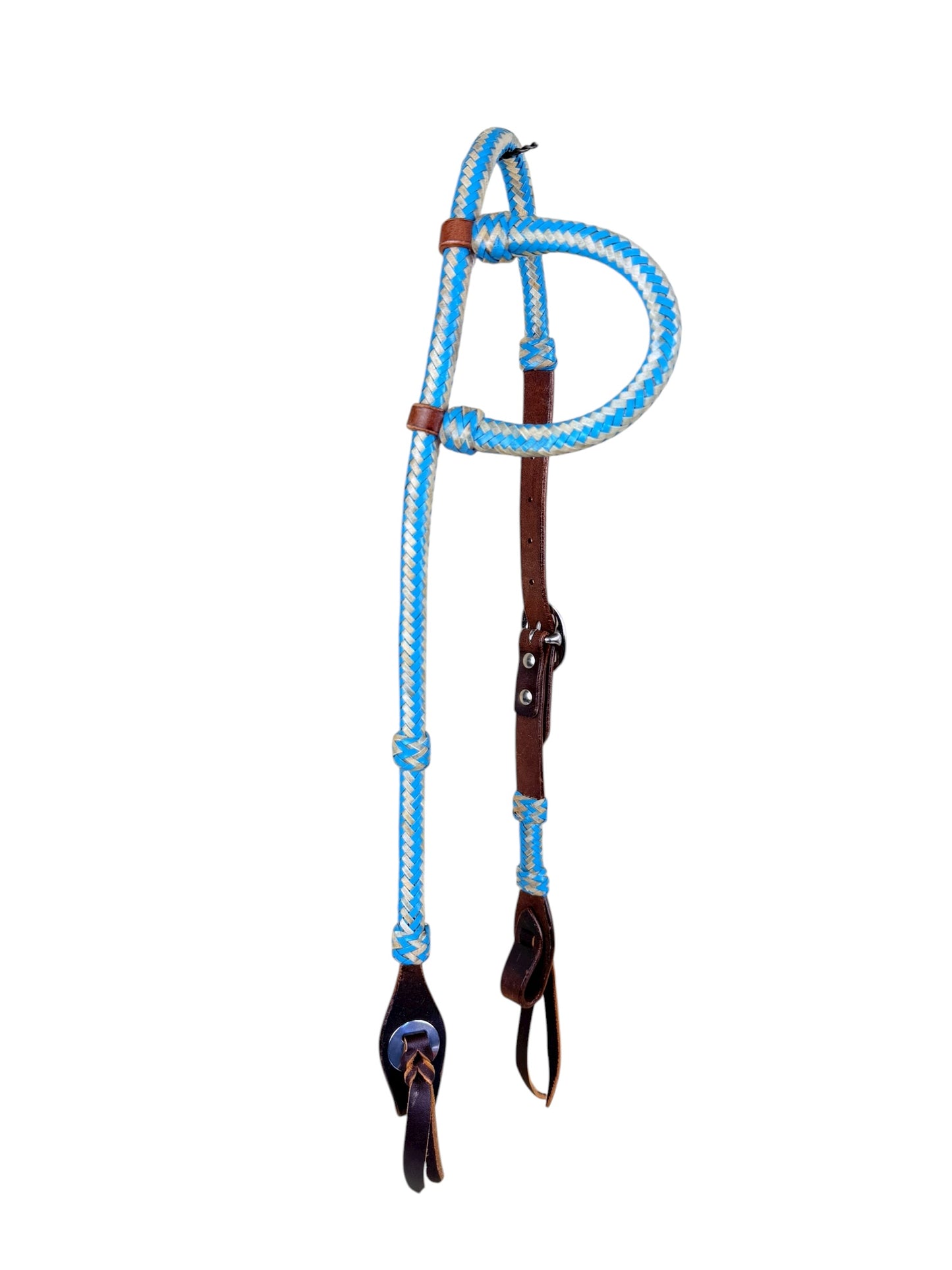 Braided Rawhide Slip Ear Headstall