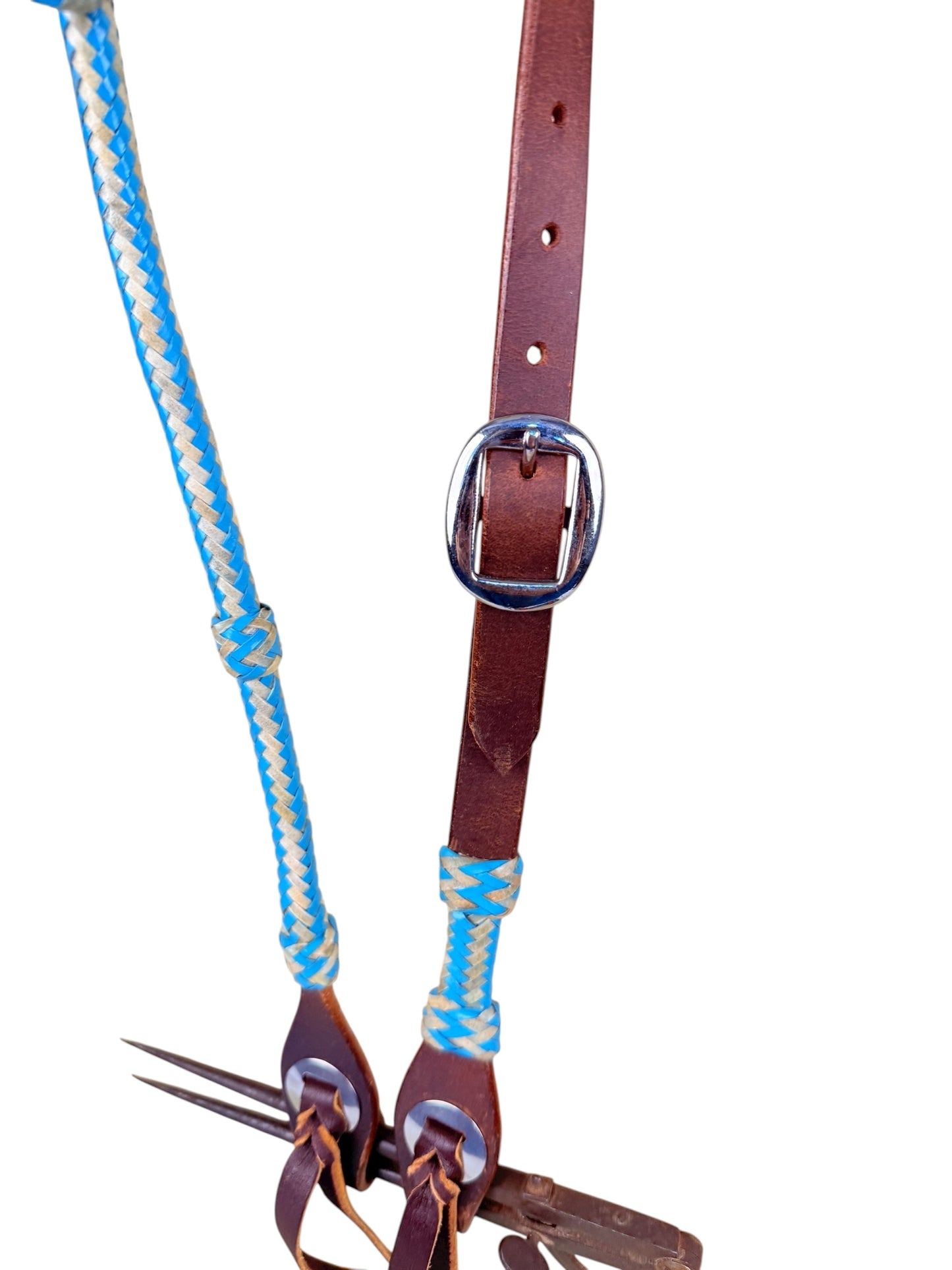 Braided Rawhide Slip Ear Headstall