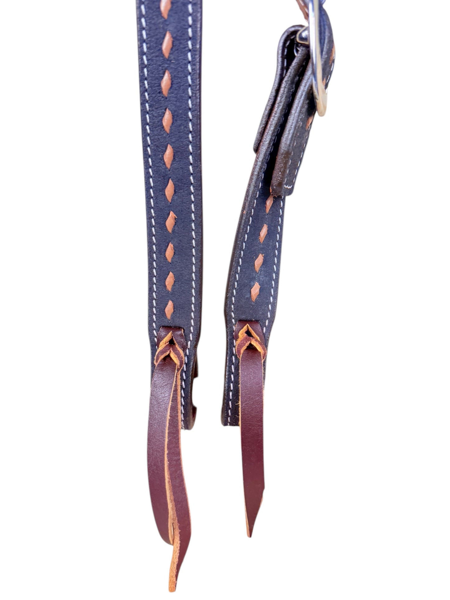 Roughout Buck Stitch Slit Ear Headstall