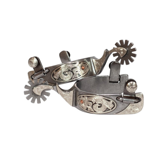 Oval Floral Spurs (12 Point)