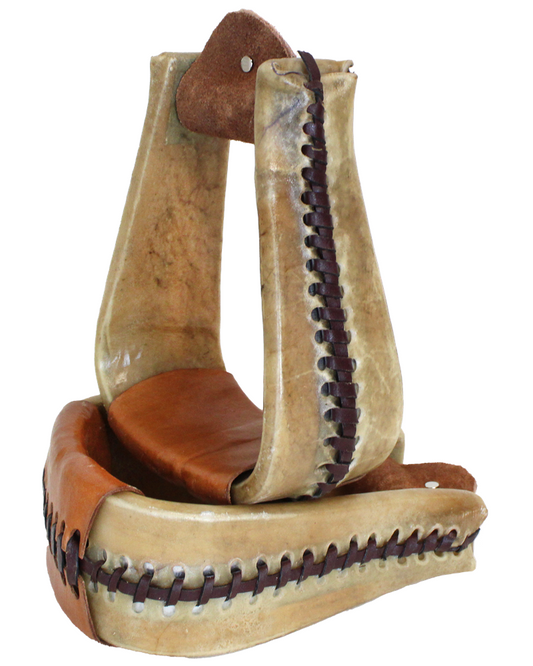 3 in Rawhide Roping Stirrups